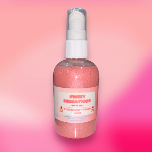 Strawberry Pound Cake Body Glow Oil